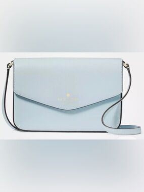 kate spade Light Blue Sadie Envelope Crossbody Bag